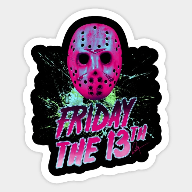 Friday the 13th Sticker by Gerkyart